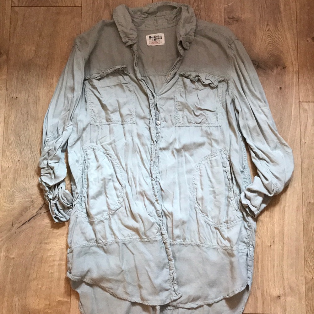Anthropologie button down top